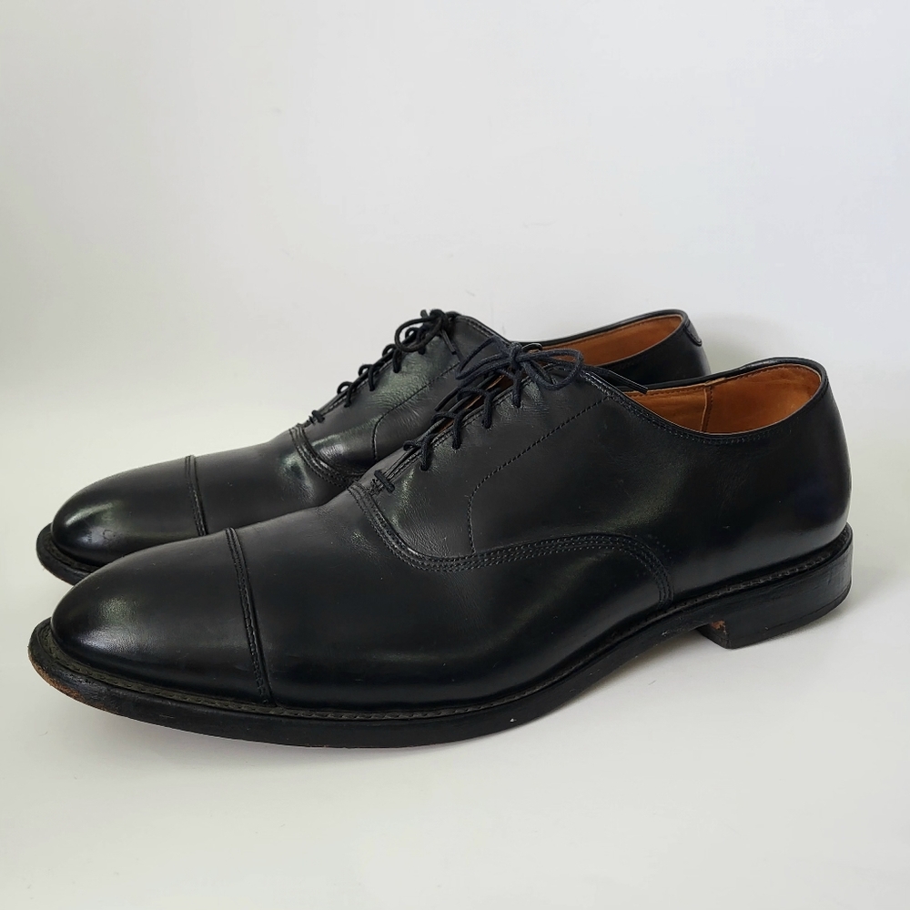 Allen Edmonds Park Avenue Cap-Toe Oxfords Black Leather 12 D - Picture 6 of 13